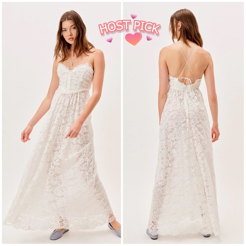 Free People x For Love and Lemons NWT Joelle Maxi Dress